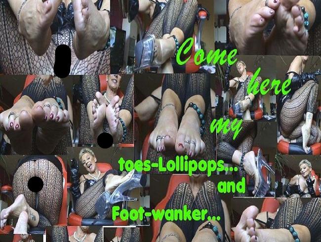 Sachsen Lady Porno Video: Come here my toes Lollipops and Foot wanker
